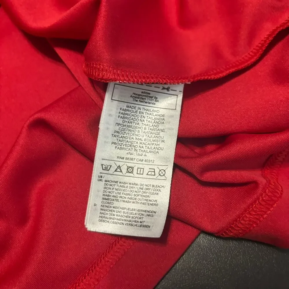 Adidas Ragin Cajuns Polo Shirt Mens Large L Red UL Lafayette AEROREADY Golf Top